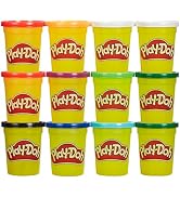 Play-Doh Jewel Colors Bulk 12-Pack of 4-Ounce Cans, Easter Basket Stuffers for Girls & Boys, Part...