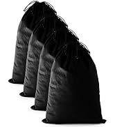 FantasyLife Shoe Bags for Travel, Washable Dust Bags for Storage & Packing, Flannel Shoe Pouch wi...