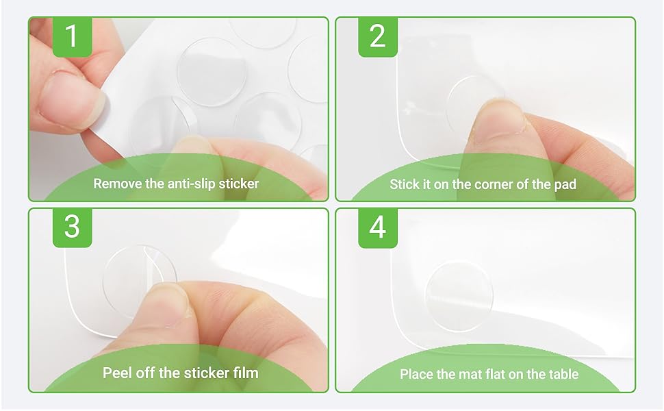 Guide for using anti-slip stickers