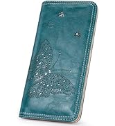 KITEVIUN RFID Wallet Women Ultra Slim Thin Womens Wallet Compact Clutch Long Ladies Wallet for Wo...