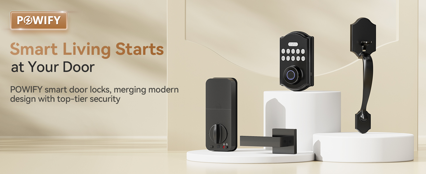 keypad door lock with handle