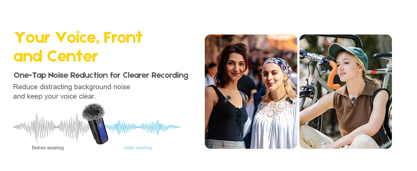 One-Tap Noise Reduction for Clearer Recording