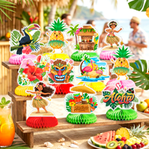 hawaii luau table decorations