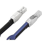 RamboCables Mini SAS SFF-8644 to SFF-8644 Cable 6ft(2m) 12G External, Mini SAS 26pin (SFF-8644) M...