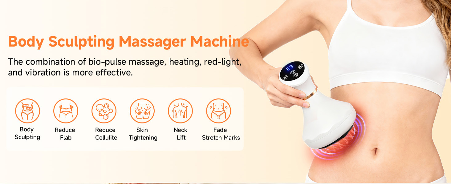 Lymphatic Drainage Massager and Anti Cellulite Massage Tool
