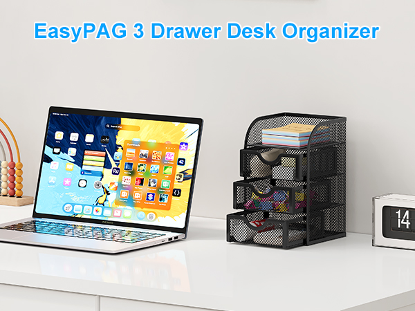 Mesh Desk Organizer with Drawer