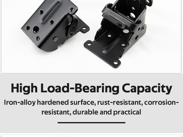 Soleeya Folding Brackets 0-90 Degrees Folding Table Legs Brackets Foldable Self-Lock Hinges