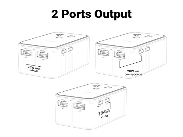 45W Universal Travel Adapter
