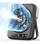 Otlonpe Portable Misting Fan Small Desk Air Conditioner, 5000mAh Rechargeable Personal Cooling Fa...