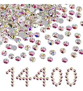 Beadsland Flatback Rhinestones Bulk,14400pcs AB Crystal Rhinestones for Nails Crafts Clothes DIY ...