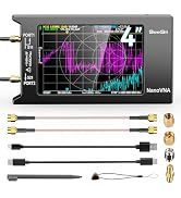 SeeSii Upgraded NanoVNA-H4 Vector Network Analyzer, Latest V4.3 10KHz-1.5GHz HF VHF UHF 4" Touch ...