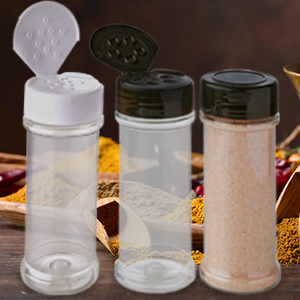 three spice bottles