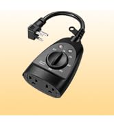 DEWENWILS Outdoor Timer Outlet Waterproof, Heavy Duty Outdoor Light Timer with Dusk to Dawn Senso...