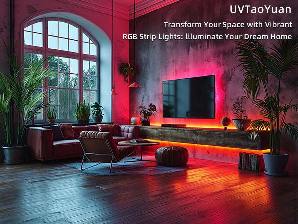 The background of the television was decorated with ribbons of light which gave off a pleasant glow