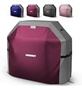 LIBZAKI Grill Cover 420D Heavy Duty Waterproof, Weather Resistant, Rip-Proof, Anti-UV, Fade Resis...