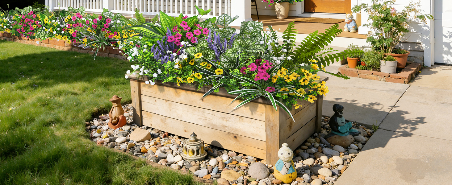 faux outdoor plants