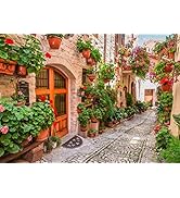 BELECO 7x5ft Fabric Italy Town Street Backdrop for Photography Italian Themed Party Decorations B...