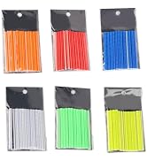 Qurbuns 72 PCS Bike Spoke Reflectors, 360° Visibility Wheel Decoration Warning Spoke Skin Covers,...
