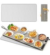 Homelove Warming Mat for Food - Fast Full Surface Electric Warming Tray with 7 Temp-Settings & 8H...
