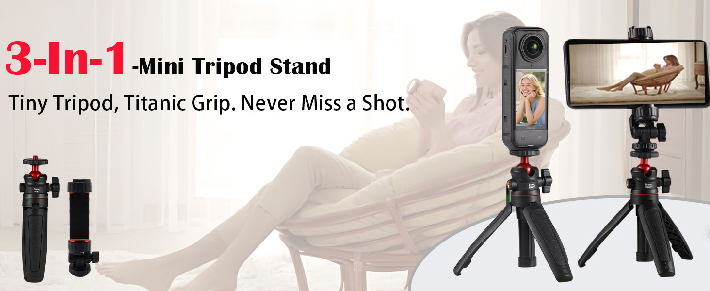 Mini tripod selfie stick