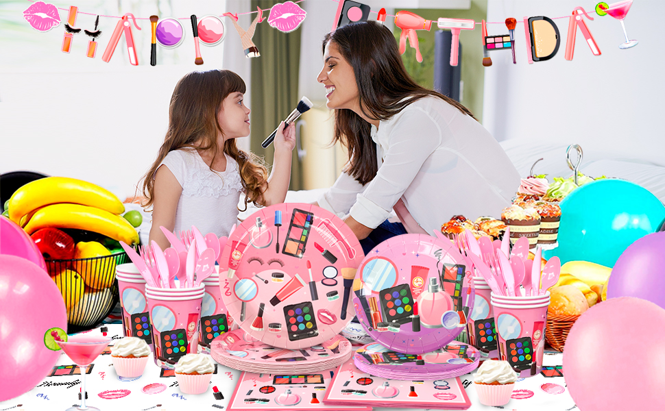makeup party decorations for girls
