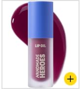 Handmade Heroes 100% Natural Vegan Lip Oil with Squalane Non-Sticky Lip Gloss Moisturizing, Shiny...