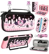 Gurgitat 6in1 Kits Accessories Bundle for Nintendo Switch 2 2025 - Cute Carrying Case, Protective...