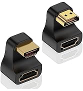 Duttek 8K HDMI 180 Degree Adapter, U Shaped HDMI Adapter, Up Angle & Down Angle HDMI2.1 Extender ...