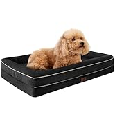 TaiBest Waterproof Memory Foam Dog Beds for Small Dogs Non-Slip Orthopedic Dog Beds Washable Couc...