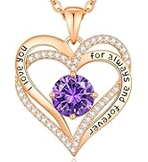 CDE Mothers Day Gifts Forever Love Heart Necklaces for Women, Wedding Anniversary, Valentine's,Bi...