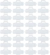 Mikikit 100Pcs Cable Identification Box: Clear Wire Labels Holder Case Waterproof Charger Labels ...