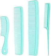 Mars Wellness 4 Piece Professional Comb Set Green - USA MADE - Fine Pro Tail Combs, Dresser Hair ...