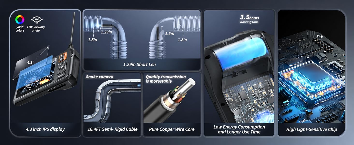 Endoscope Camera with Light