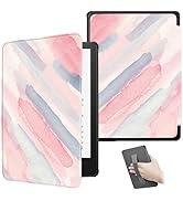 ZSLVPN for Kindle Paperwhite Case 2021 - Slim Durable PU Leather Smart Cover with Hand Strap, Aut...
