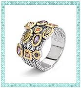 UNY JEWEL Ring Beautiful Multi CZ Twisted Cable Wire Designer Fashion Brand Vintage Love Antique ...