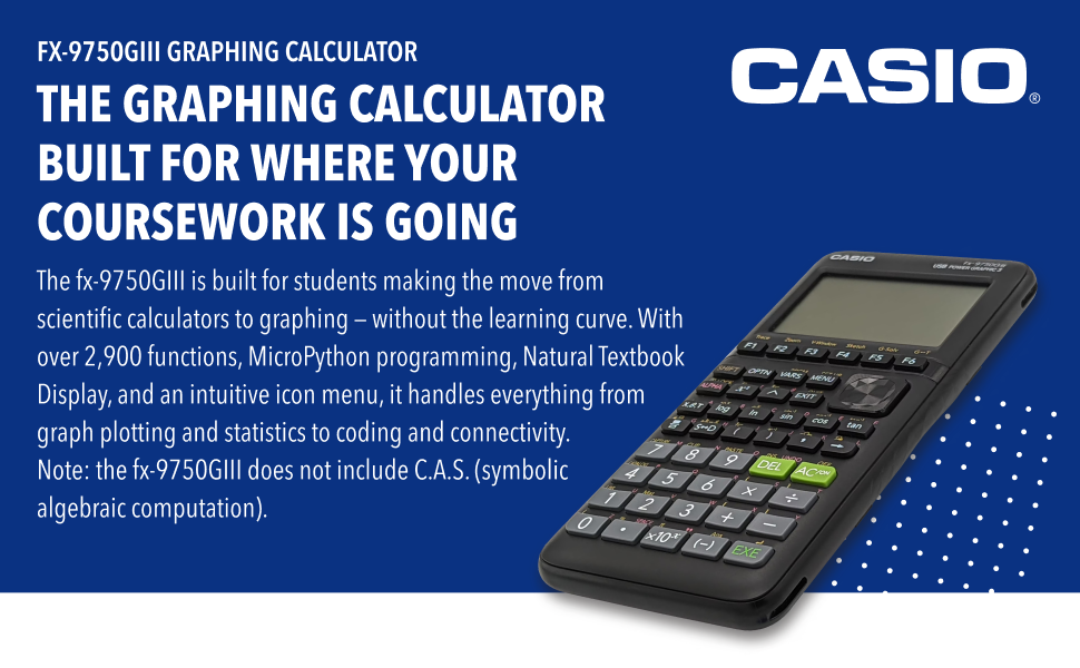 The graphic calcylator buit for where your coursework is going