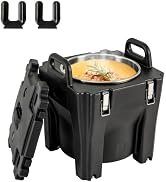ARLIME 32QT Insulated Food Carrier, Stackable Catering Hot Box w/Integral Handles & Buckles, Stai...
