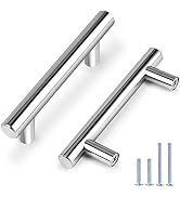 Probrico (15 Pack Cabinet Handles 3 Inch Polished Chrome Cabinet Pulls 5 Inch Length Drawer Pulls...