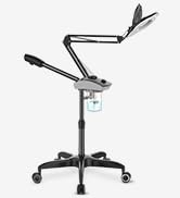 TASALON Professional Facial Steamer with 5X Magnifying Lamp, 2-in-1 Esthetician Steamer on Wheels...