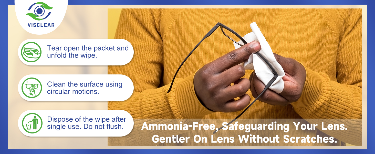 Lens Wipes; eyeglass cleaning wipes; eye glasses cleaner wipes; glasses cleaner wipes