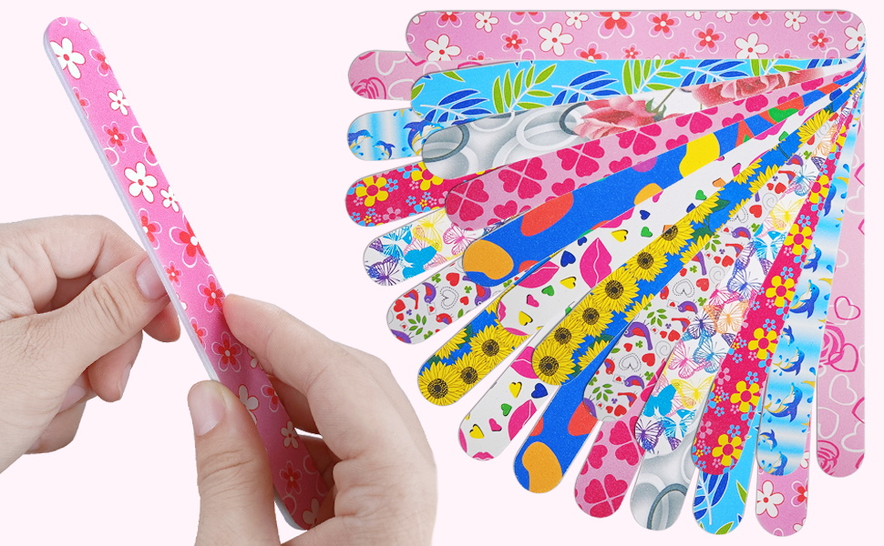 Dual-Sided Nail Files with 100/180 Grit