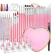 FANDAMEI Nail Art Tools, Nail Design Tools, Nail Art Brushes, Nail Brushes For Nail Art, Nail Art...