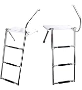 Amarine Made Boat Out-Board Outboard Swim High Strength Polyethylene Platform with 3-Steps Ladder