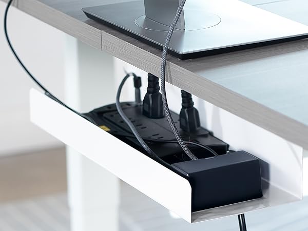 Extra Deep Under Desk Cable Management Tray