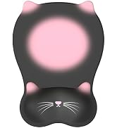 Gel Mouse Pad with Wrist Rest for Mouse Ergonomic Cat Mouse Wrist Rest Non-Slip Silicone Cute Mou...