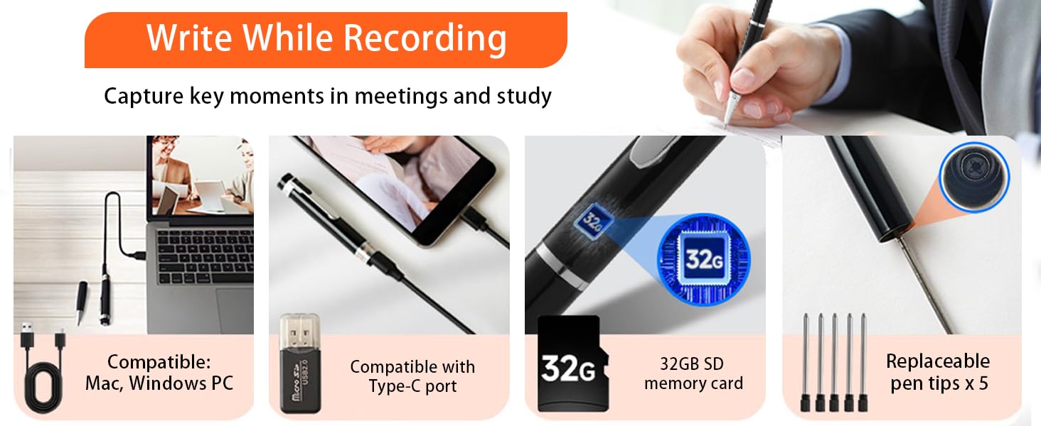 write while recording