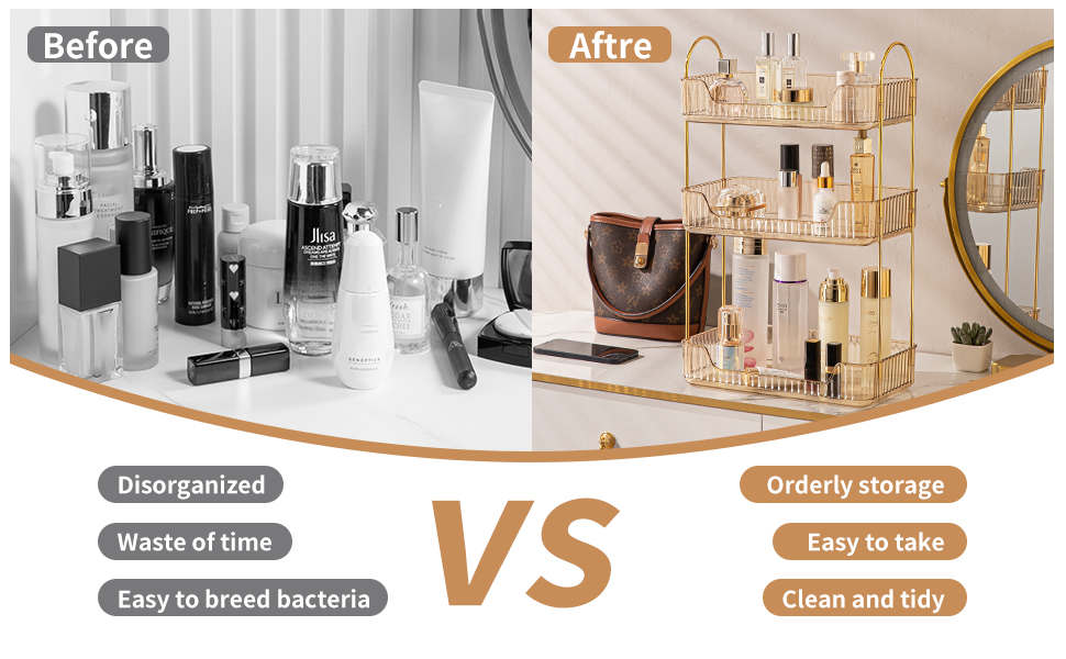 vanity counter organizer
