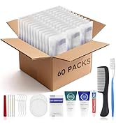 Toiletry Kits Travel Essentials Disposable Hygiene in Bulk, Trial Size Toiletries Supplies Indivi...