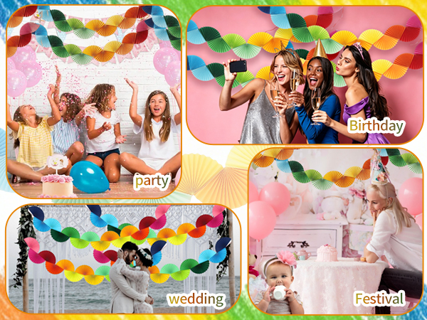 paper fan garland
