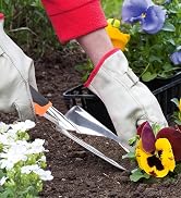 ? Garden Shovel, Aluminum Alloy Garden Trowel Hand Shovel with Rubber Non-Slip Handle for Plantin...
